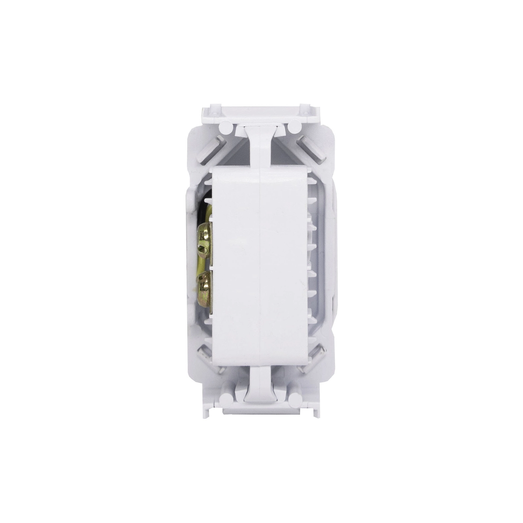 Módulo de Telefonia RJ11 Branco/Ouro Rose Novara Dicompel