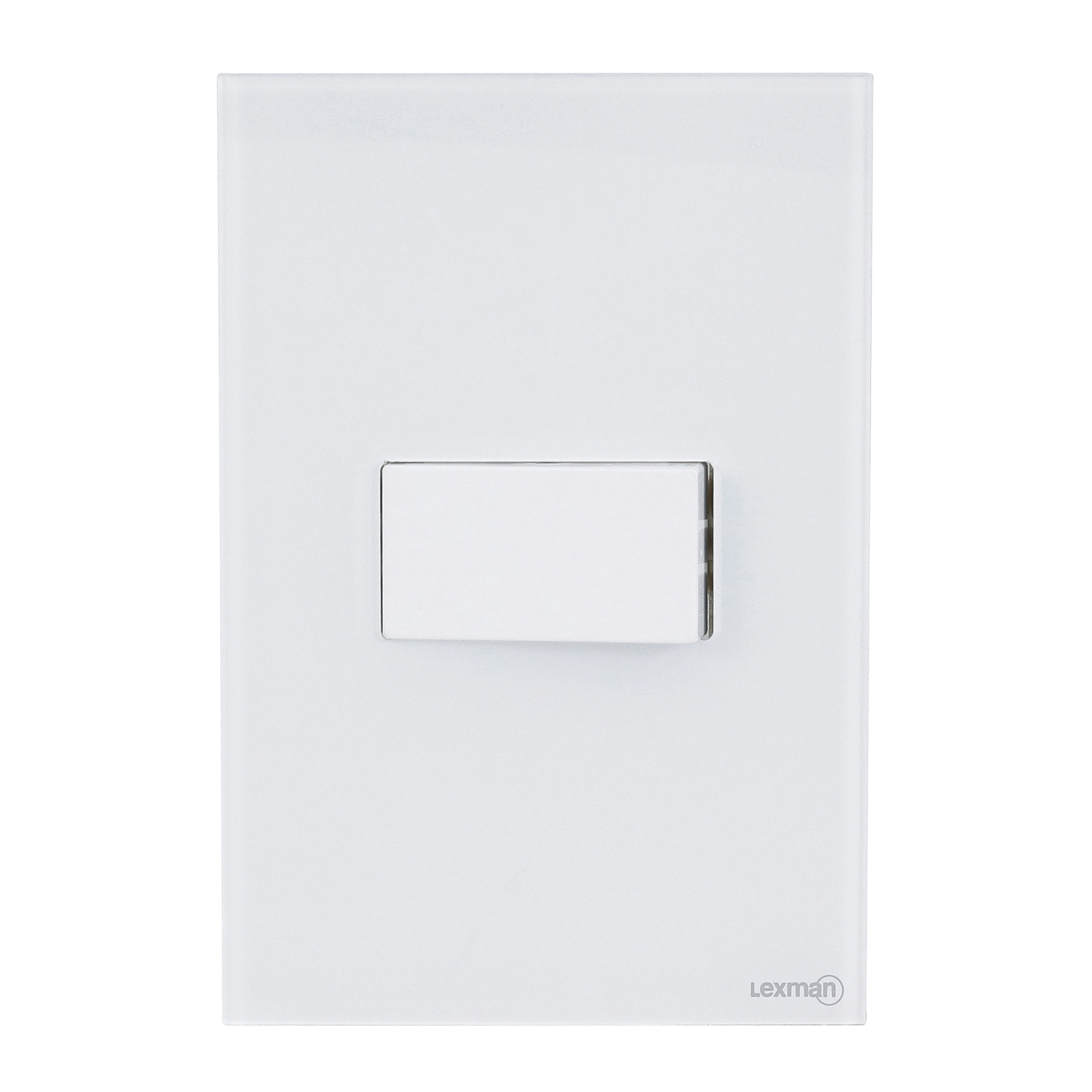 Conjunto Interruptor Simples com Suporte 4x2 Acrílico Branco Madrid Lexman