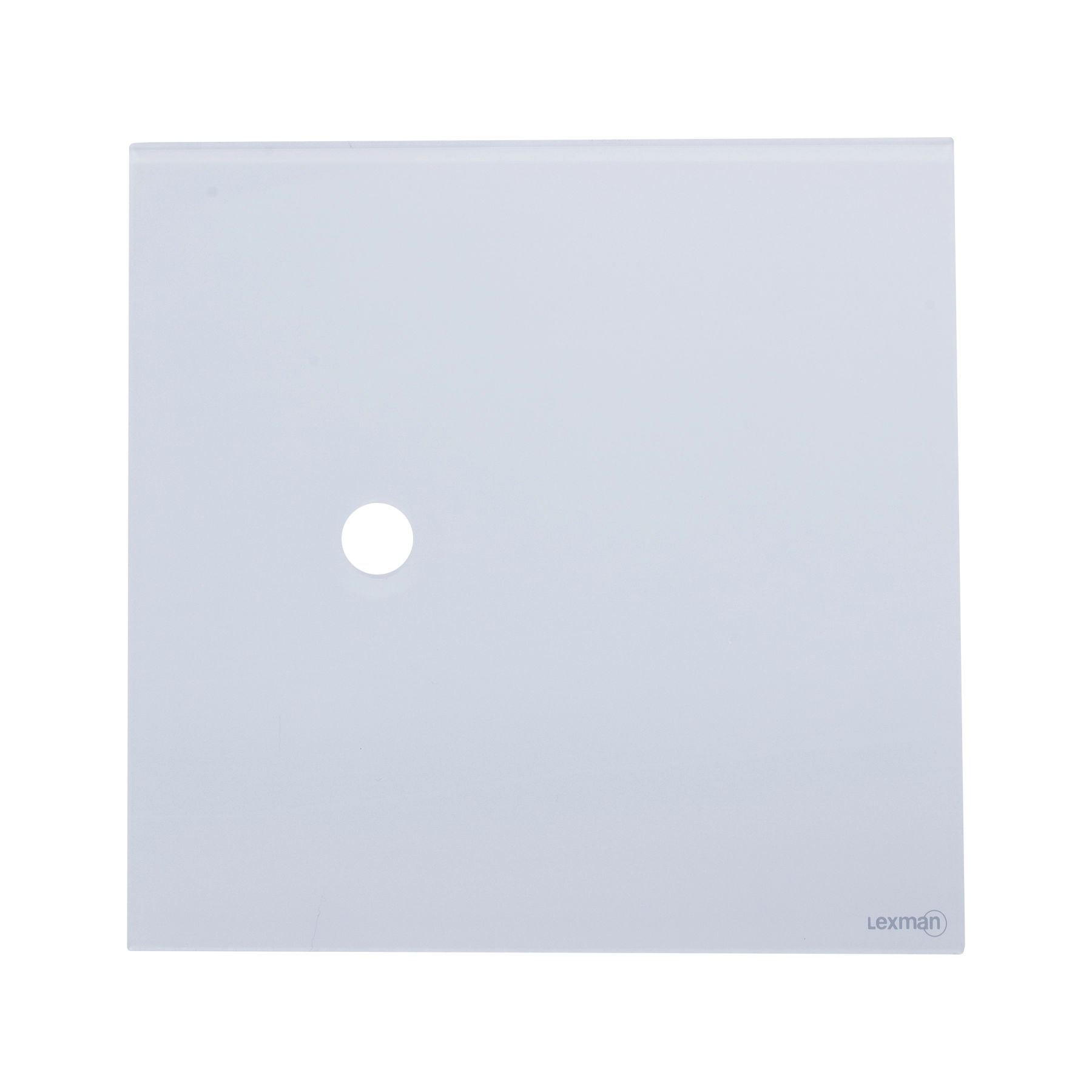 Placa 4x4 com 1 Furo Acrílico Branco Madrid Lexman