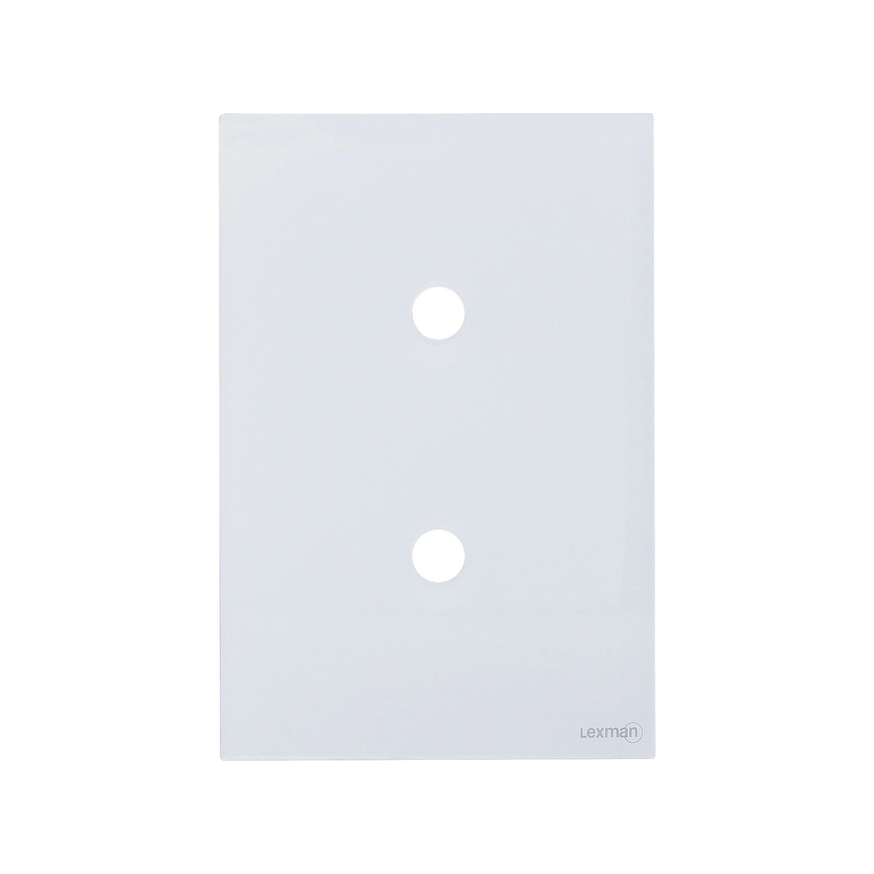 Placa 4x2 com 2 Furos Acrílico Branco Madrid Lexman