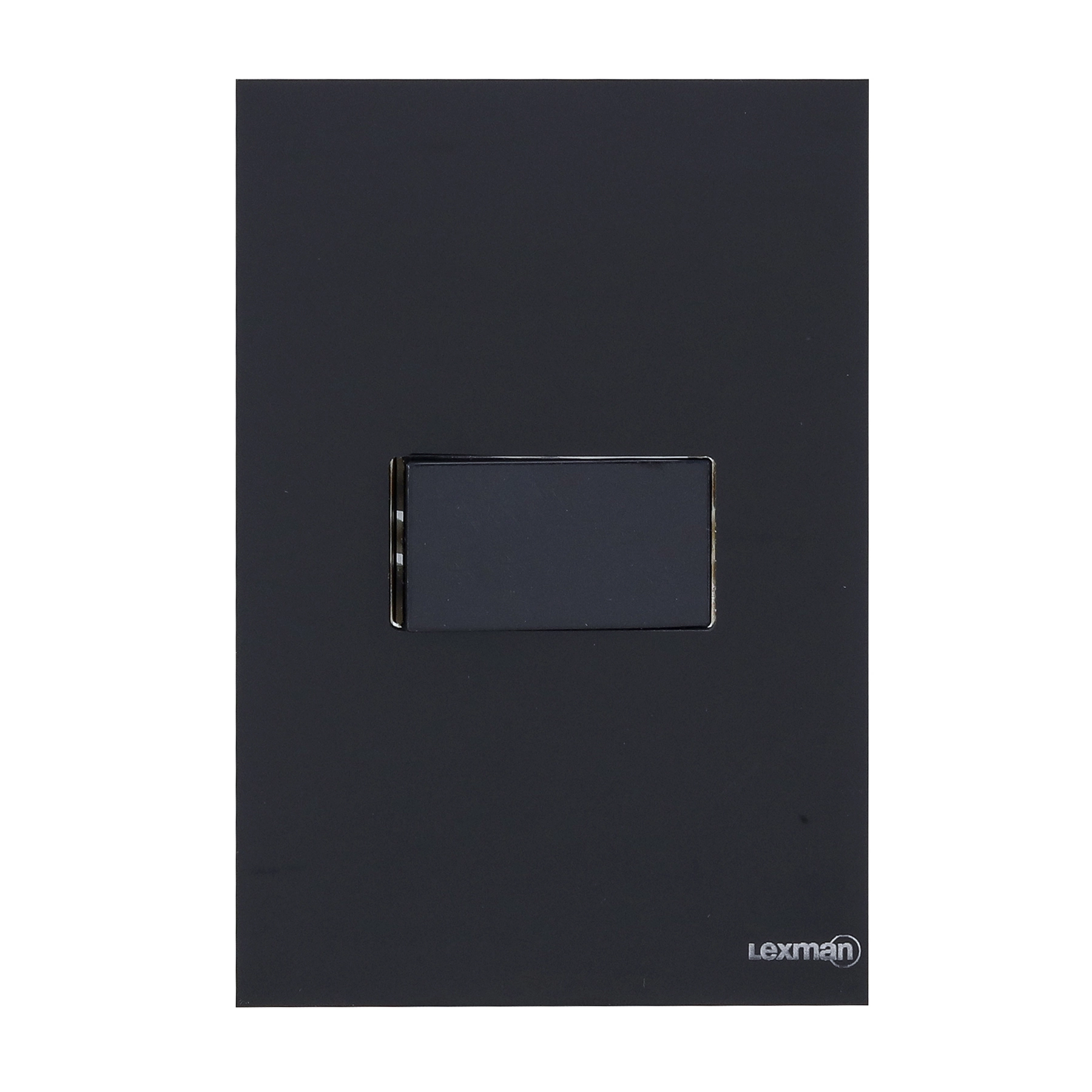 Conjunto Interruptor Simples 4x2 Acrílico Preto Brilhante Madrid Lexman