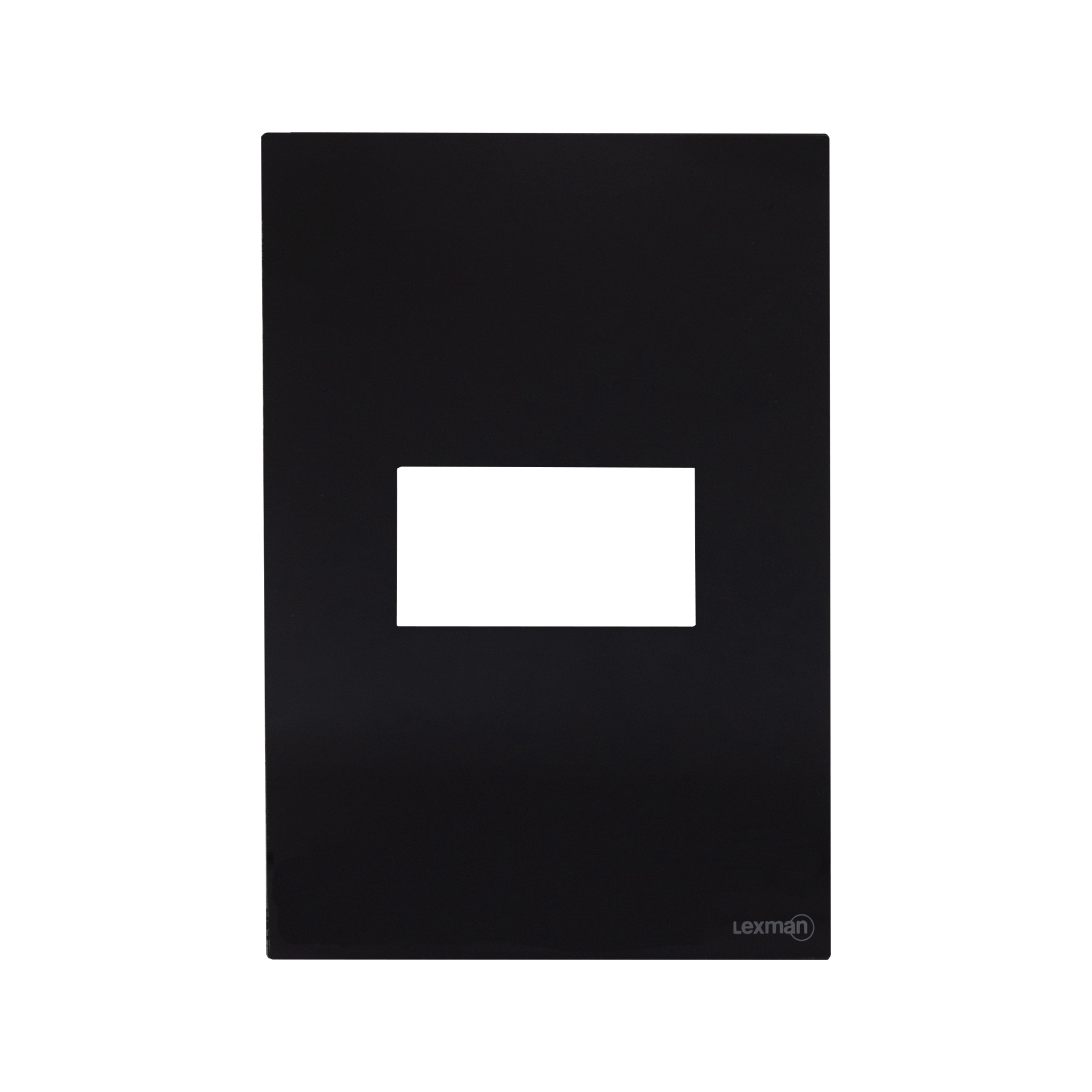 Placa 4x2 para 1 Módulo Acrílico Preto Madrid Lexman
