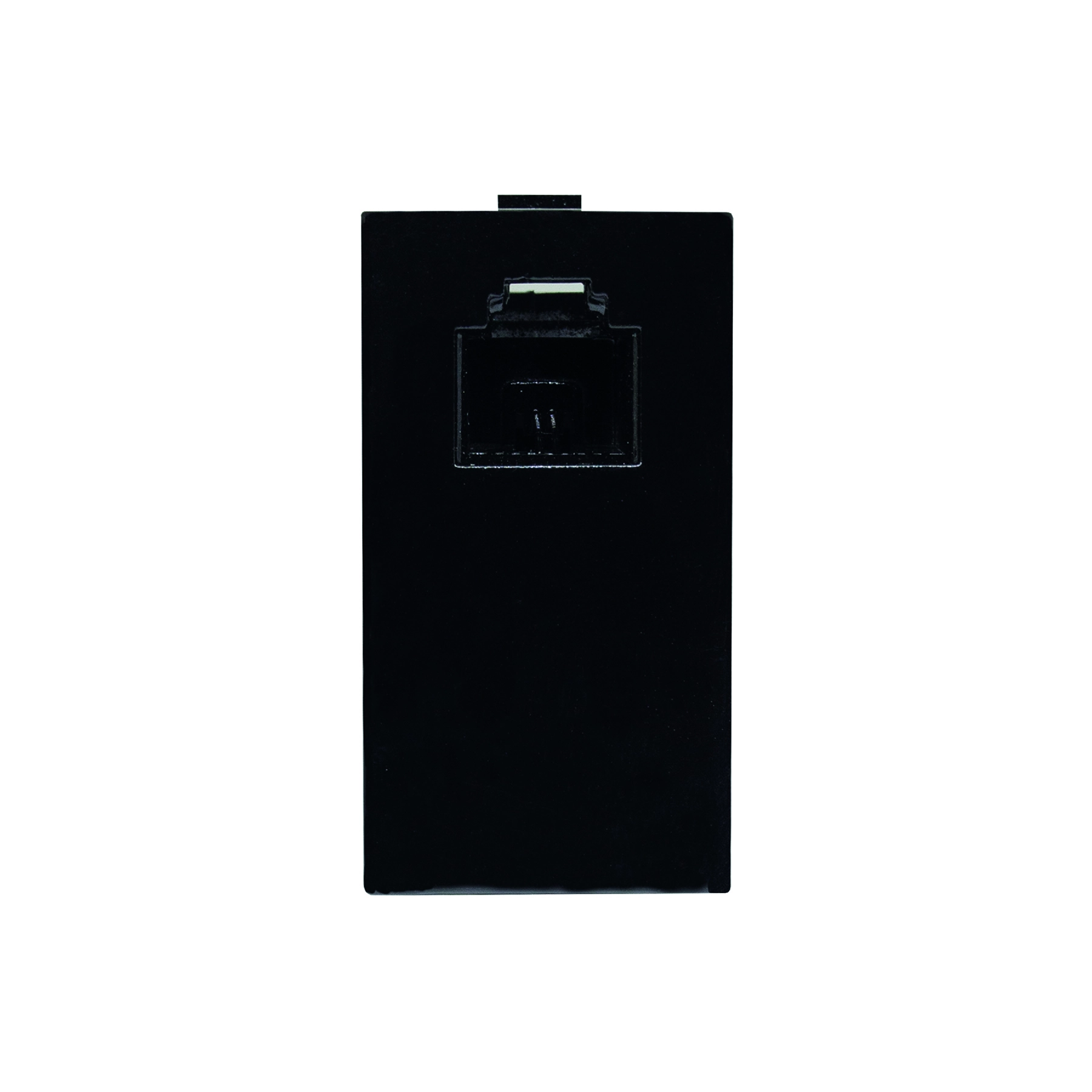 Módulo com 1 Tomada RJ11 Preto Brilhante Madrid Lexman