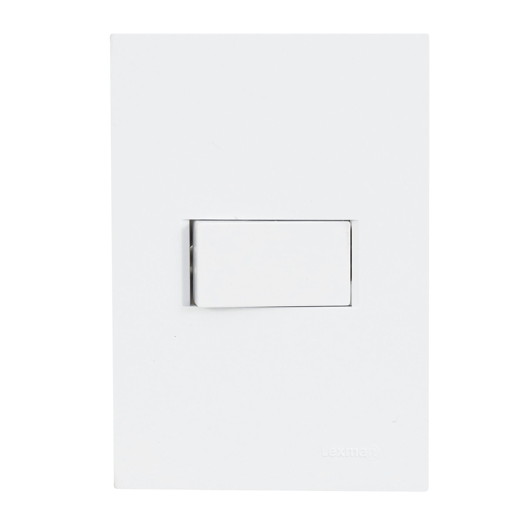 Conjunto Interruptor Simples com Suporte 4x2 ABS Branco Fosco Madrid Lexman