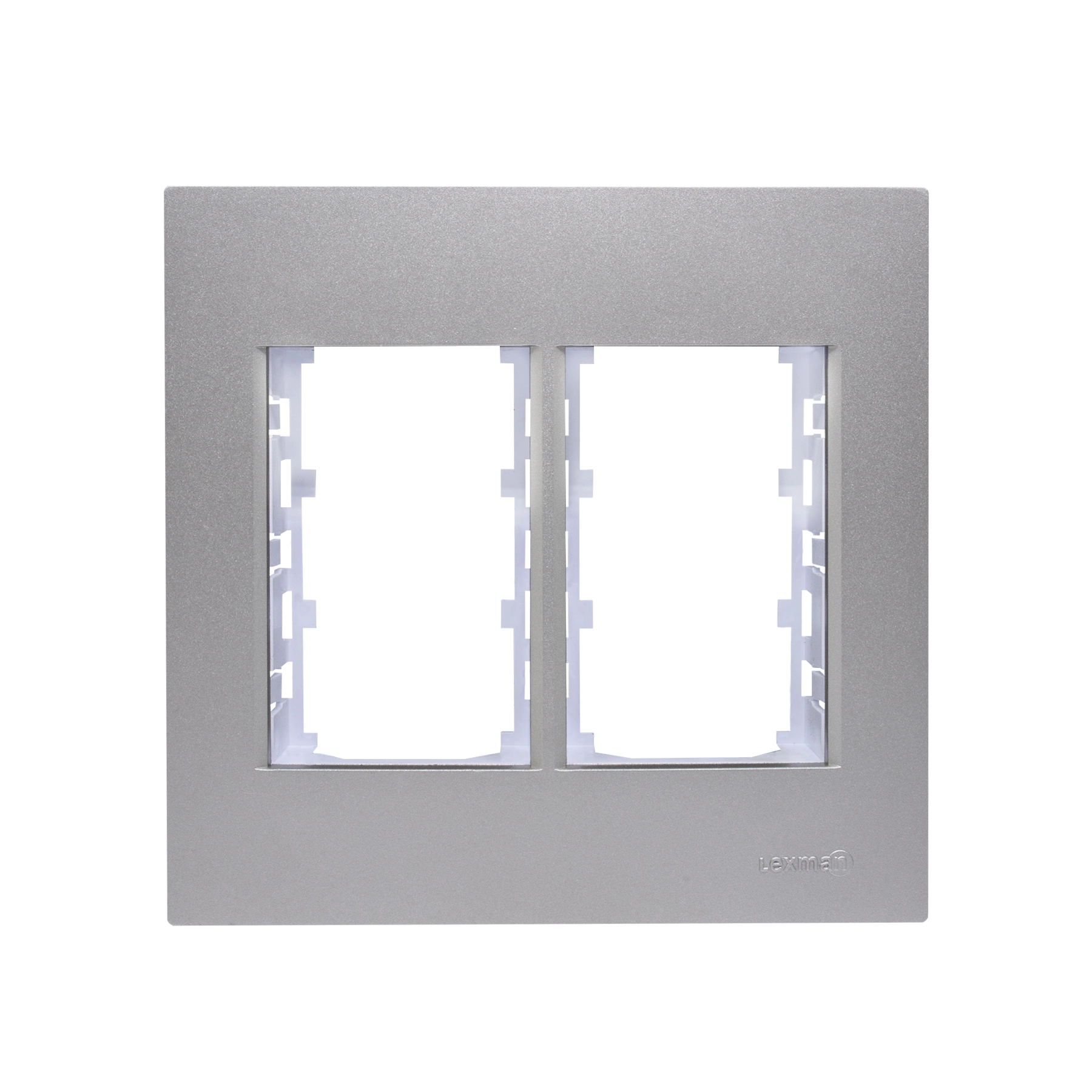 Placa 4x4 para 6 Módulos com Suporte Titanium Madrid Lexman