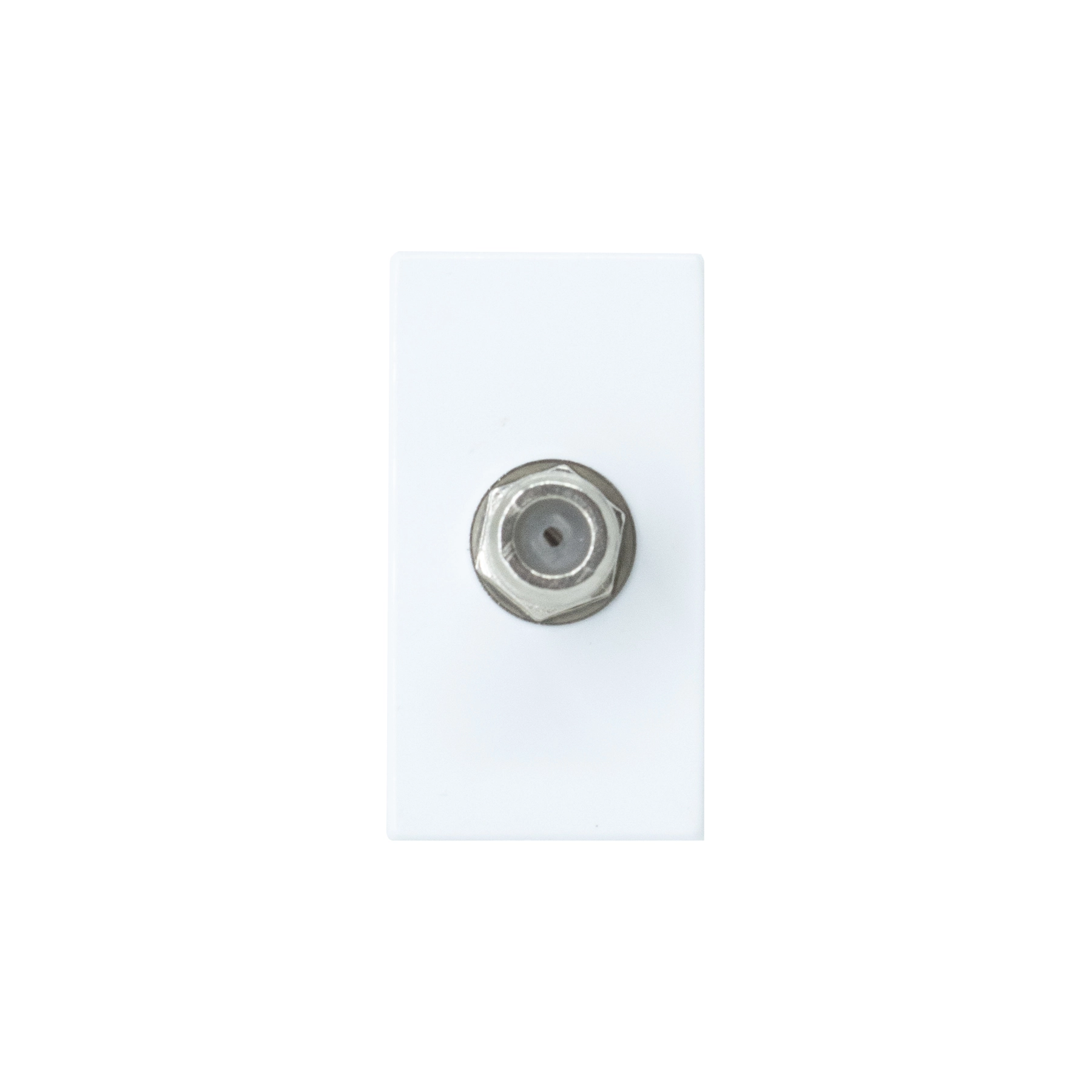 Módulo com 1 Conector para Antena Branco Brilhante Madrid Lexman
