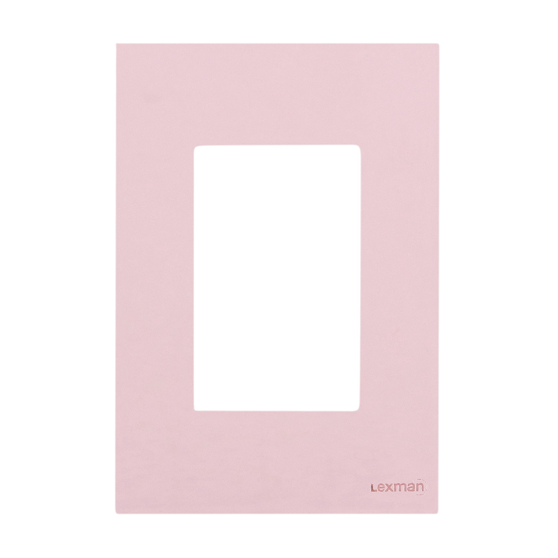 Placa 4x2 para 3 Módulos Acrílico Ouro Rosé Madrid Lexman