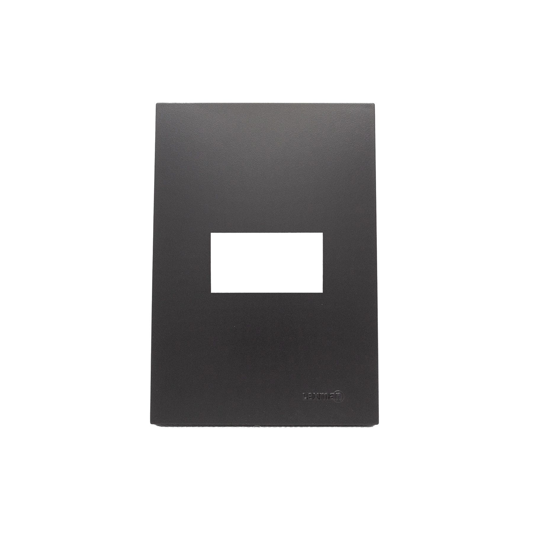 Placa com Suporte 4x2 1Módulo Preto Fosco Madrid Lexman