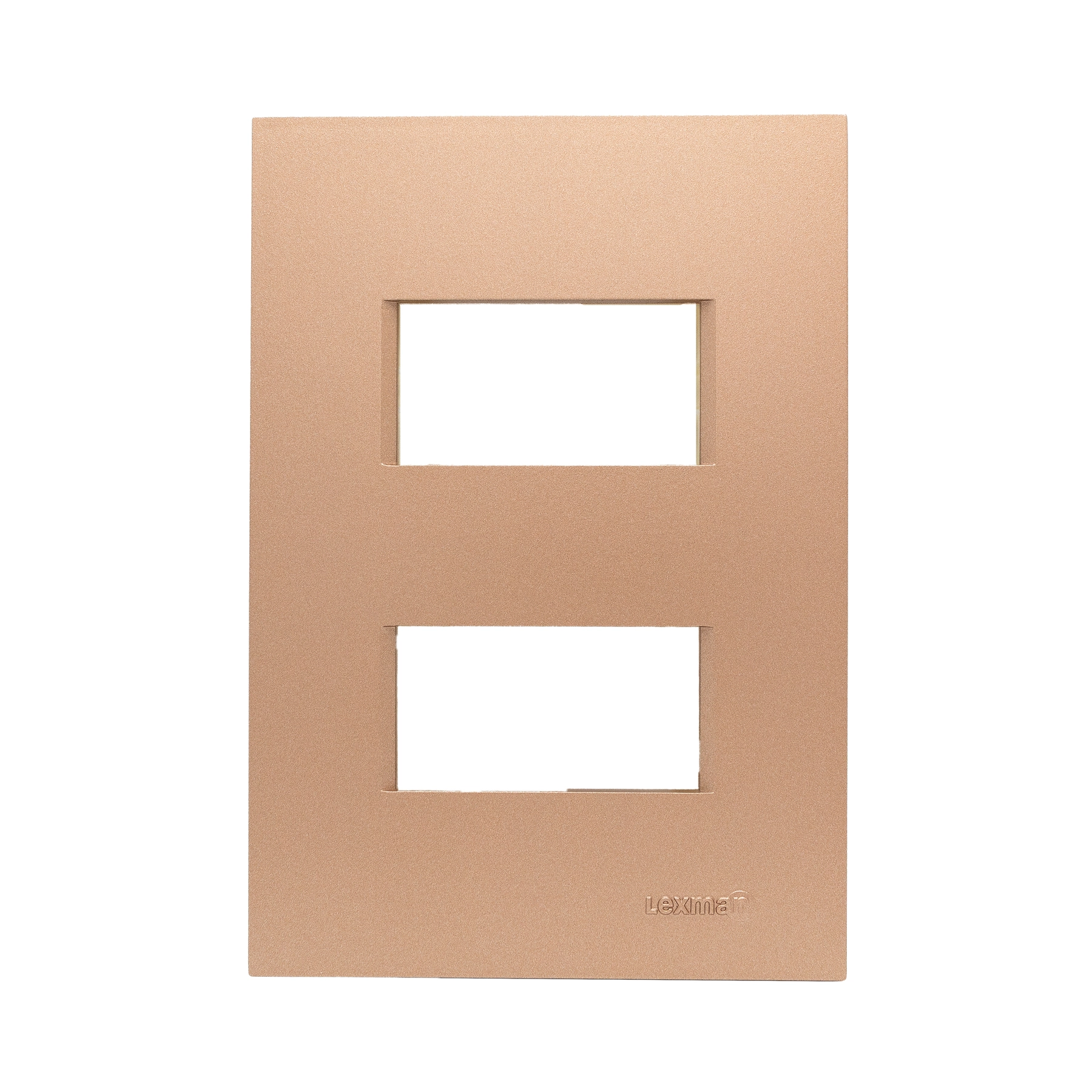 Placa com Suporte 4x2 2 Módulos Ouro Rose Madrid Lexman