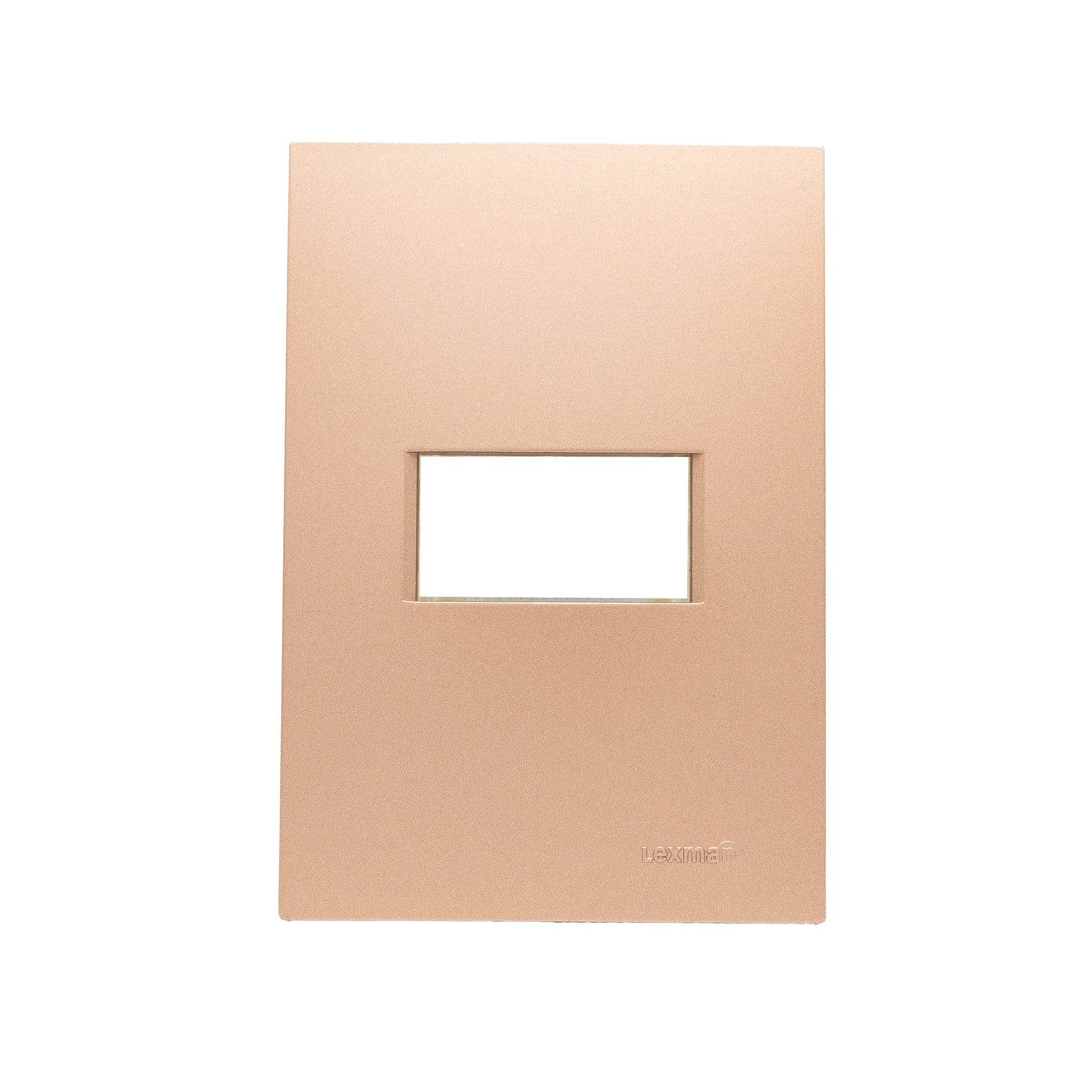 Placa com Suporte 4x2 1 Módulo Ouro Rose Madrid Lexman