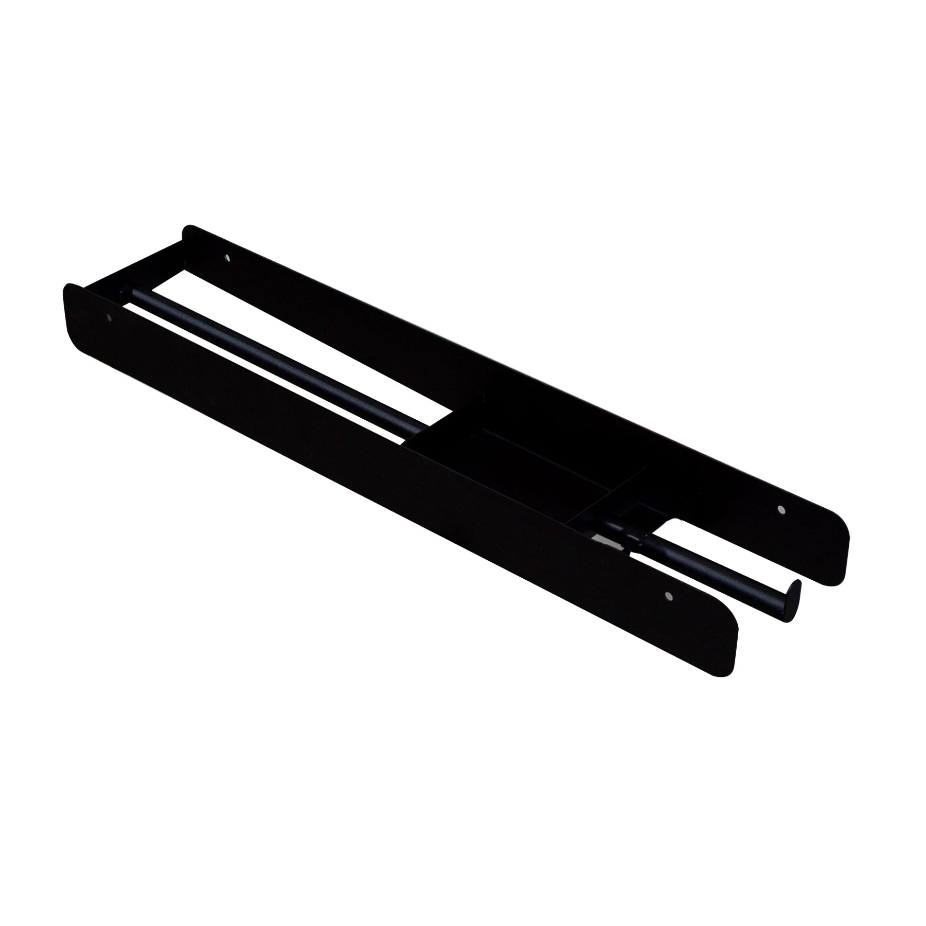 Porta Toalha de Parede Metal Preto 60cm Trend Dicompel