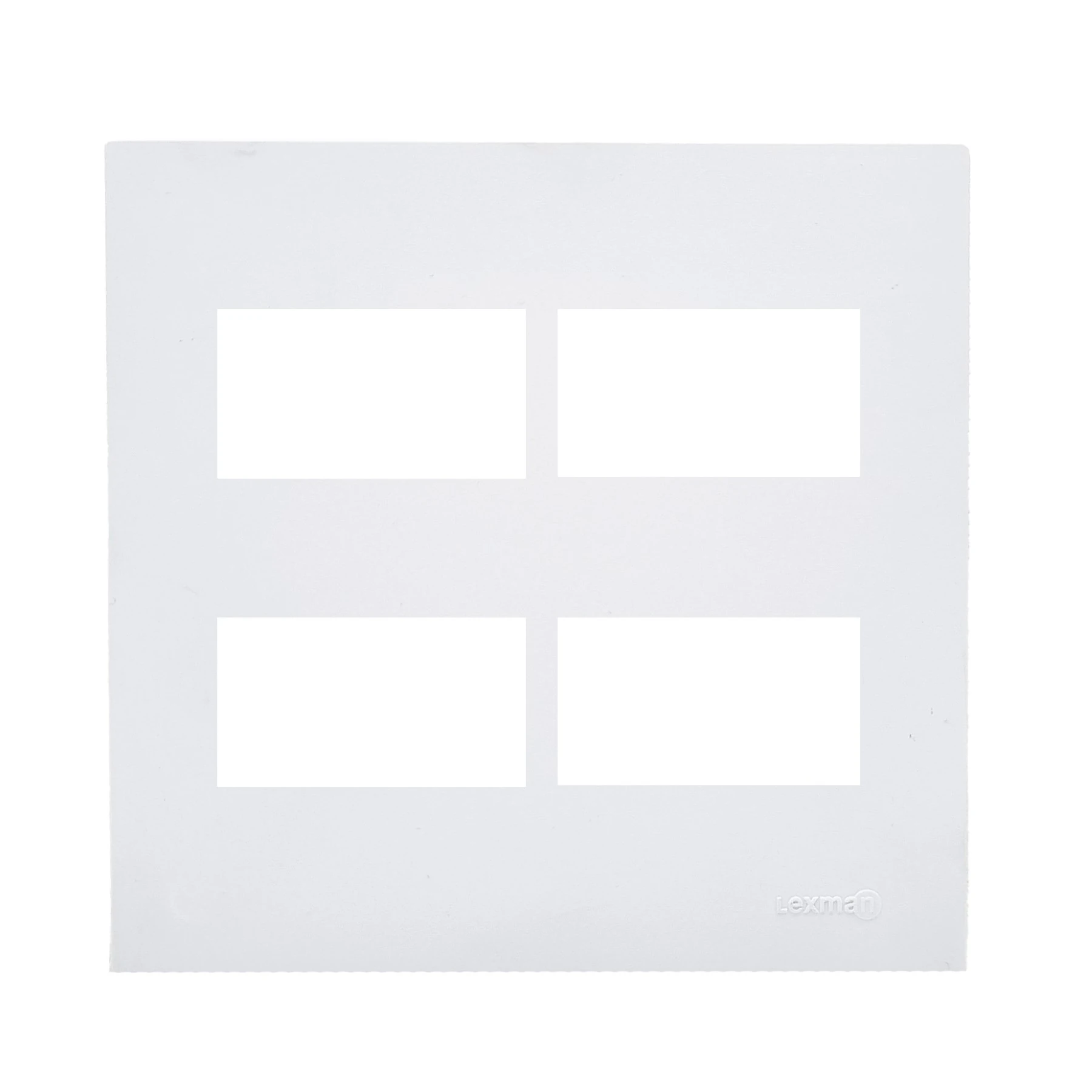Placa com Suporte 4x4 Branco Fosco Madrid Lexman