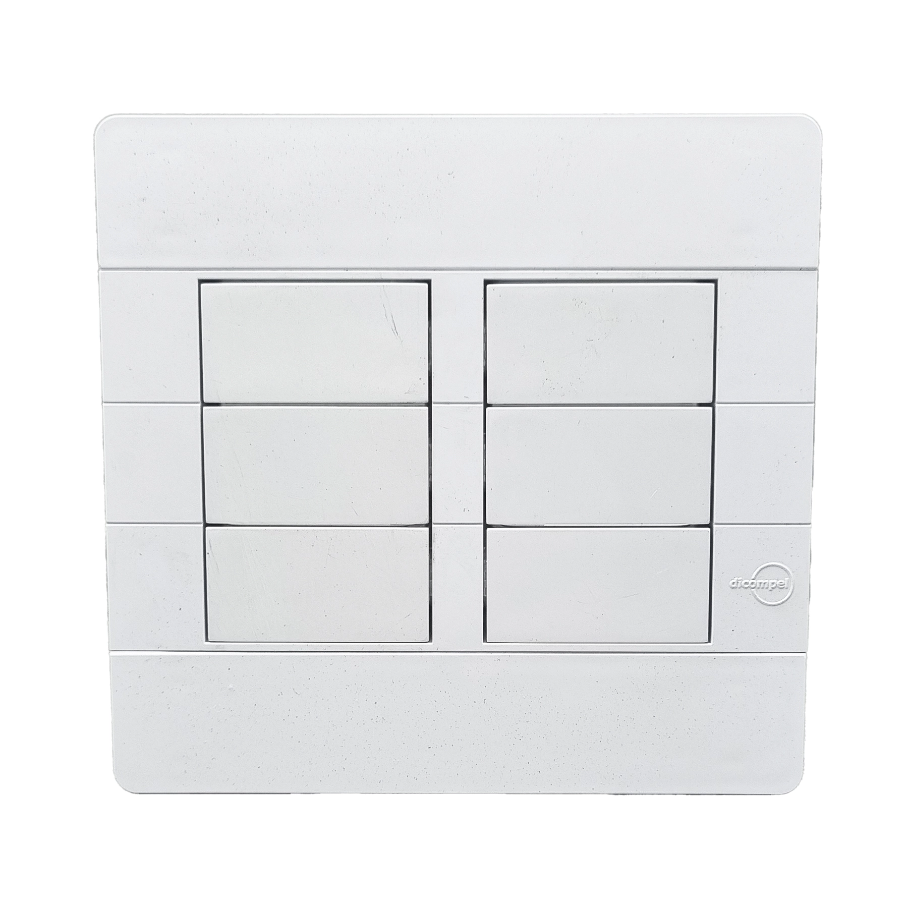 Placa Cega com Suporte 4x4 Branco Ritz Dicompel