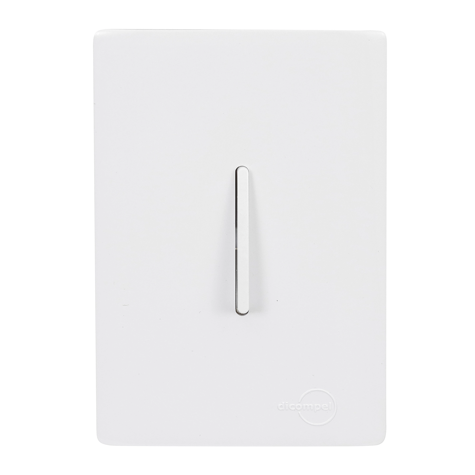 Conjunto 1 Interruptor Simples 4X2 Branco Dicompel