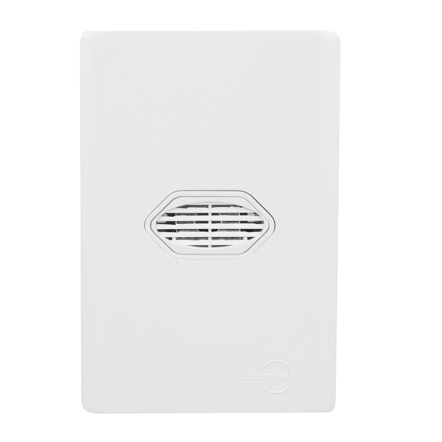 Conjunto de Campainha Cigarra 4x2 Bivolt Branco Novara Dicompel