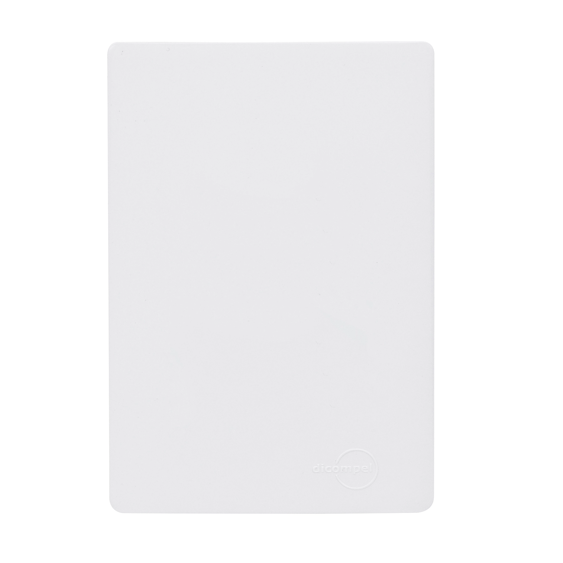 Placa Cega com Suporte 4X2 Branco Novara Dicompel