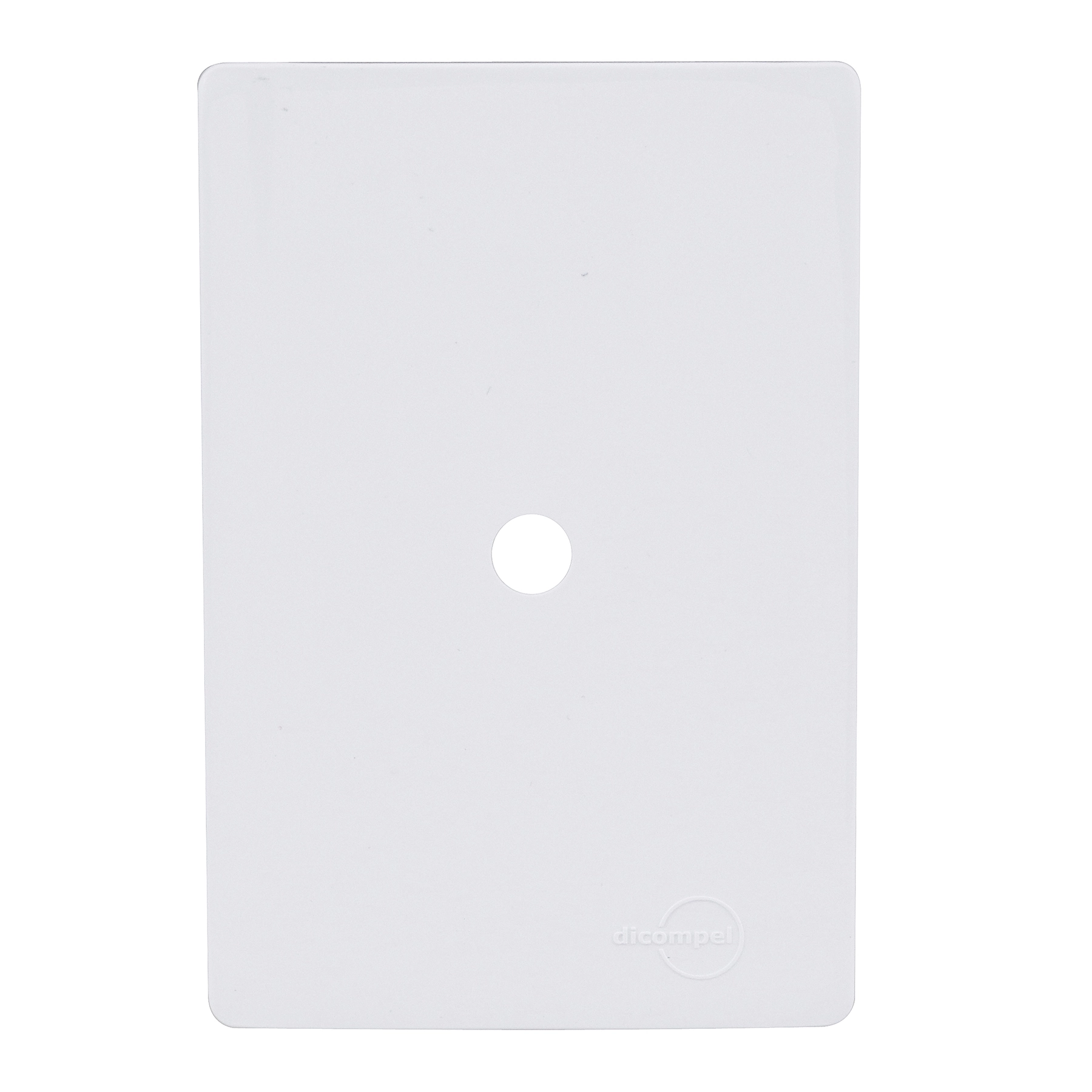 Placa com Furo 4X2 Branco Novara Dicompel