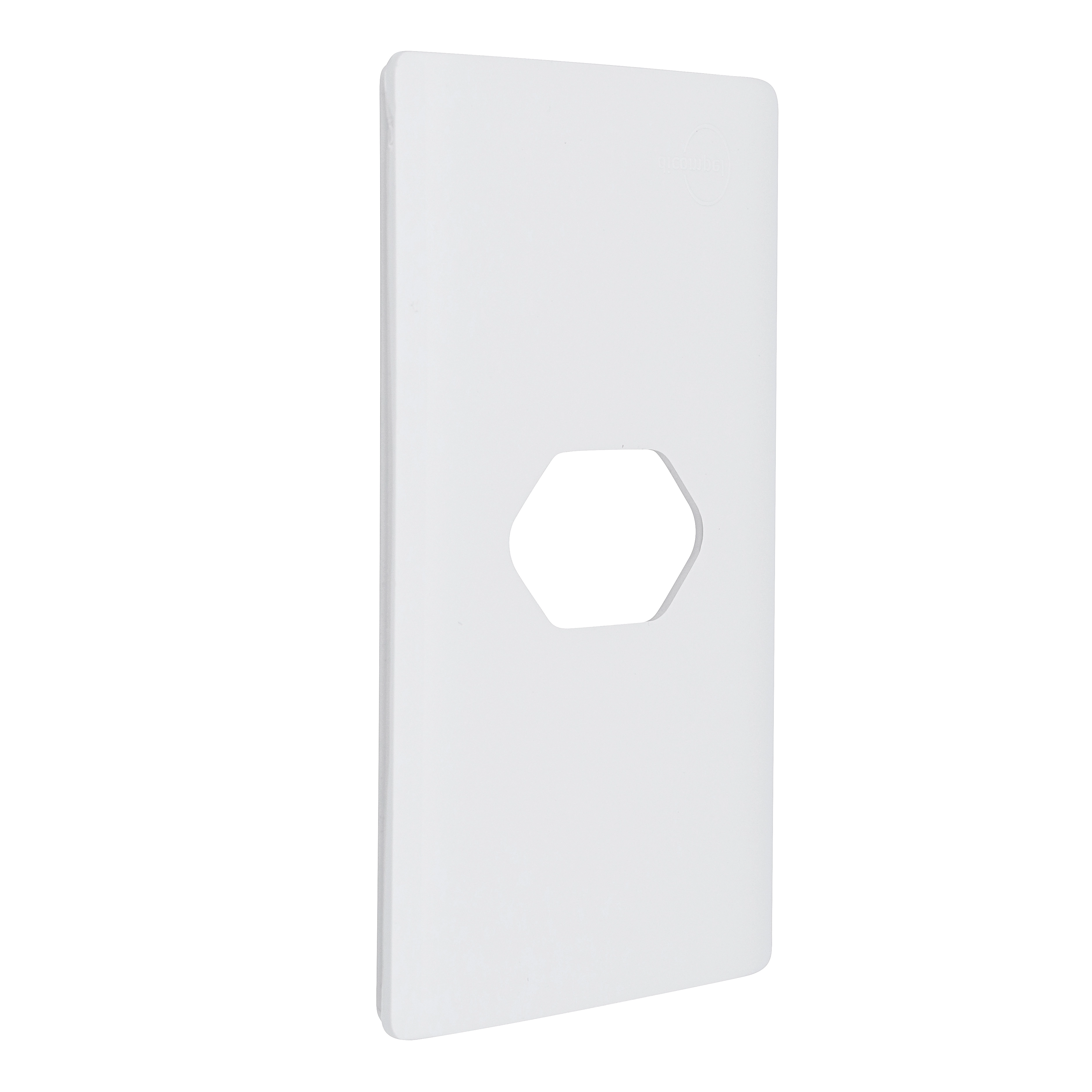 Placa 4x2 para Tomada 2P+T Horizontal Branco Novara Dicompel