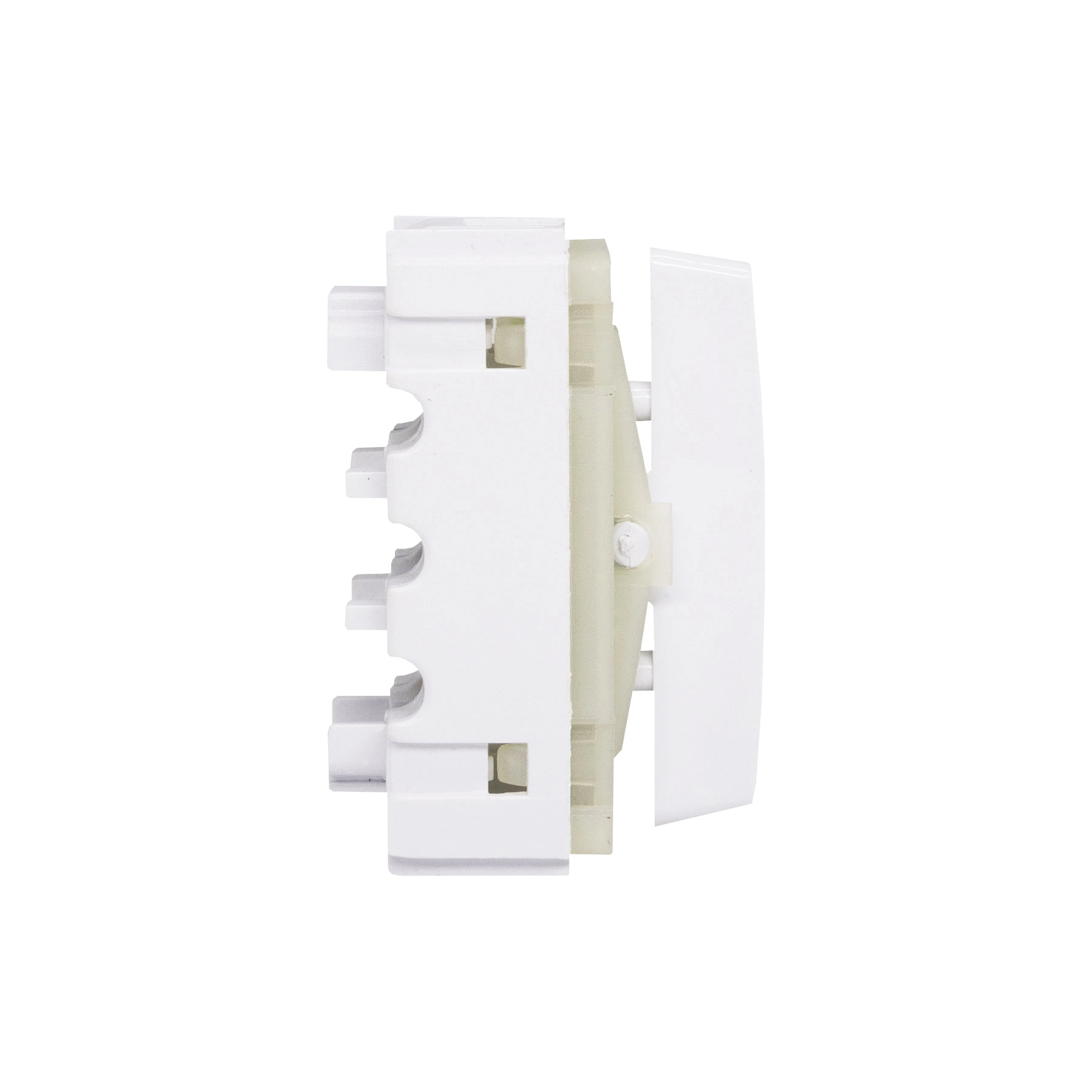 Módulo de Informática RJ45 Cromado Branco Novara Dicompel