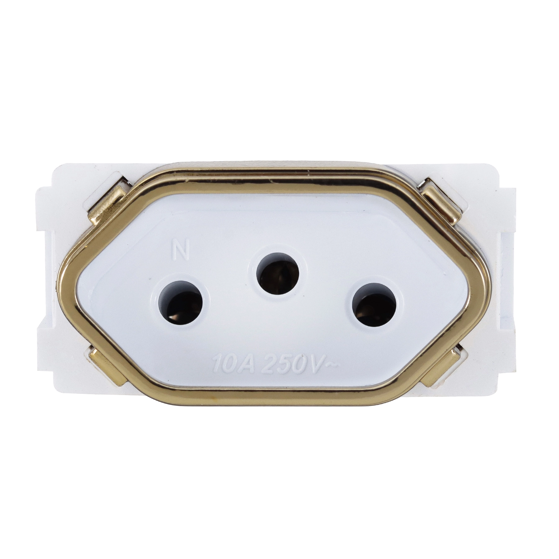 Módulo de Tomada Universal 10A Branco Novara Dicompel