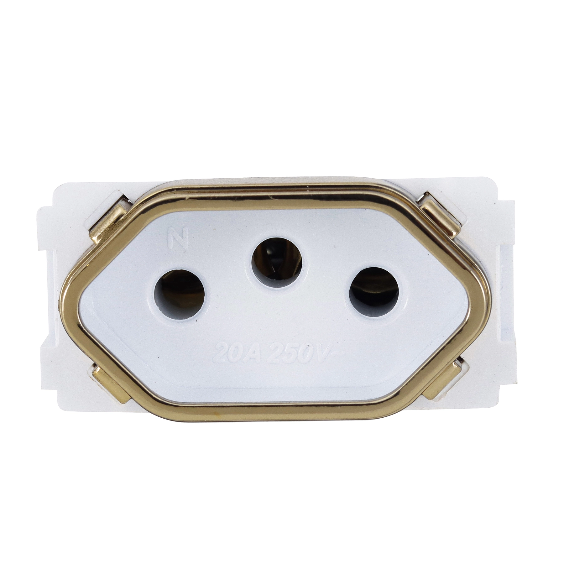 Módulo de Tomada 20A Gold Branco Novara Dicompel