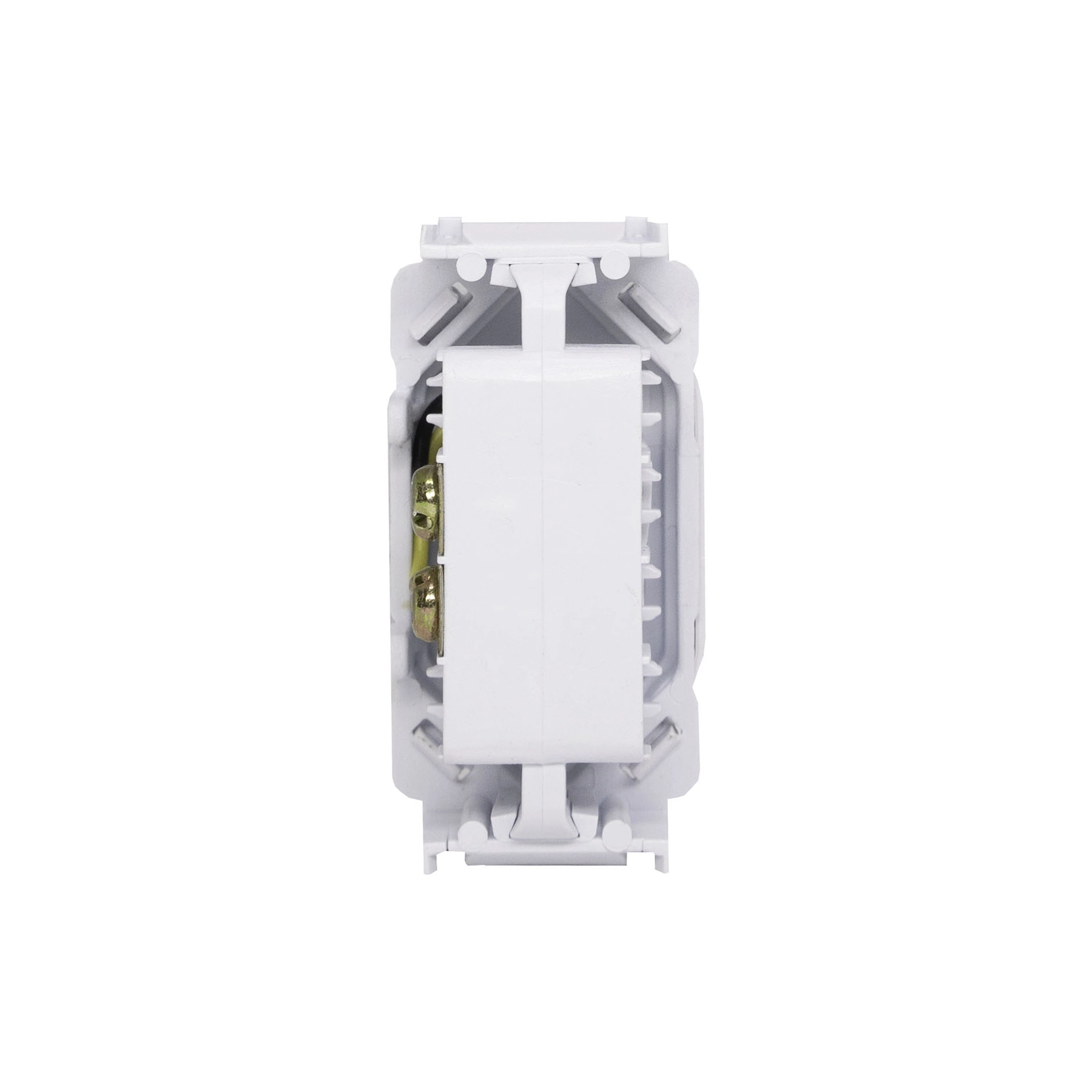 Módulo de Telefonia RJ11 Branco/Gold Novara Dicompel