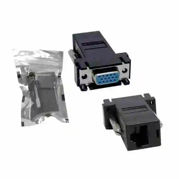 Adaptador Extensor Vga Femea X Rj45 Para Cabo De Rede