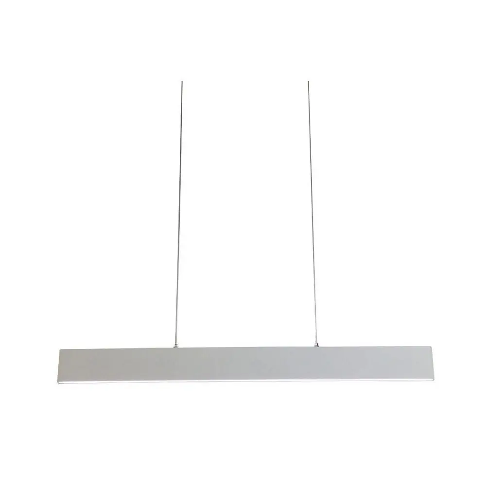 Pendente Retangular Slim Led 24w 3000k 90cm Branco Bivolt
