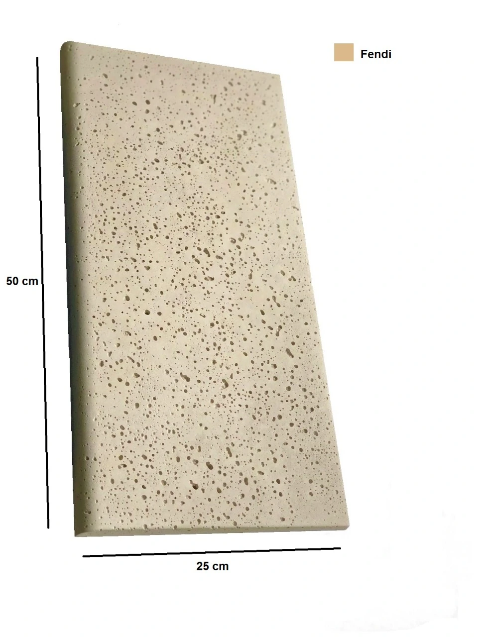 Borda Piscina Atérmica  50x25x(2,3/1,5)cm FENDI - KIT C/8 unidades