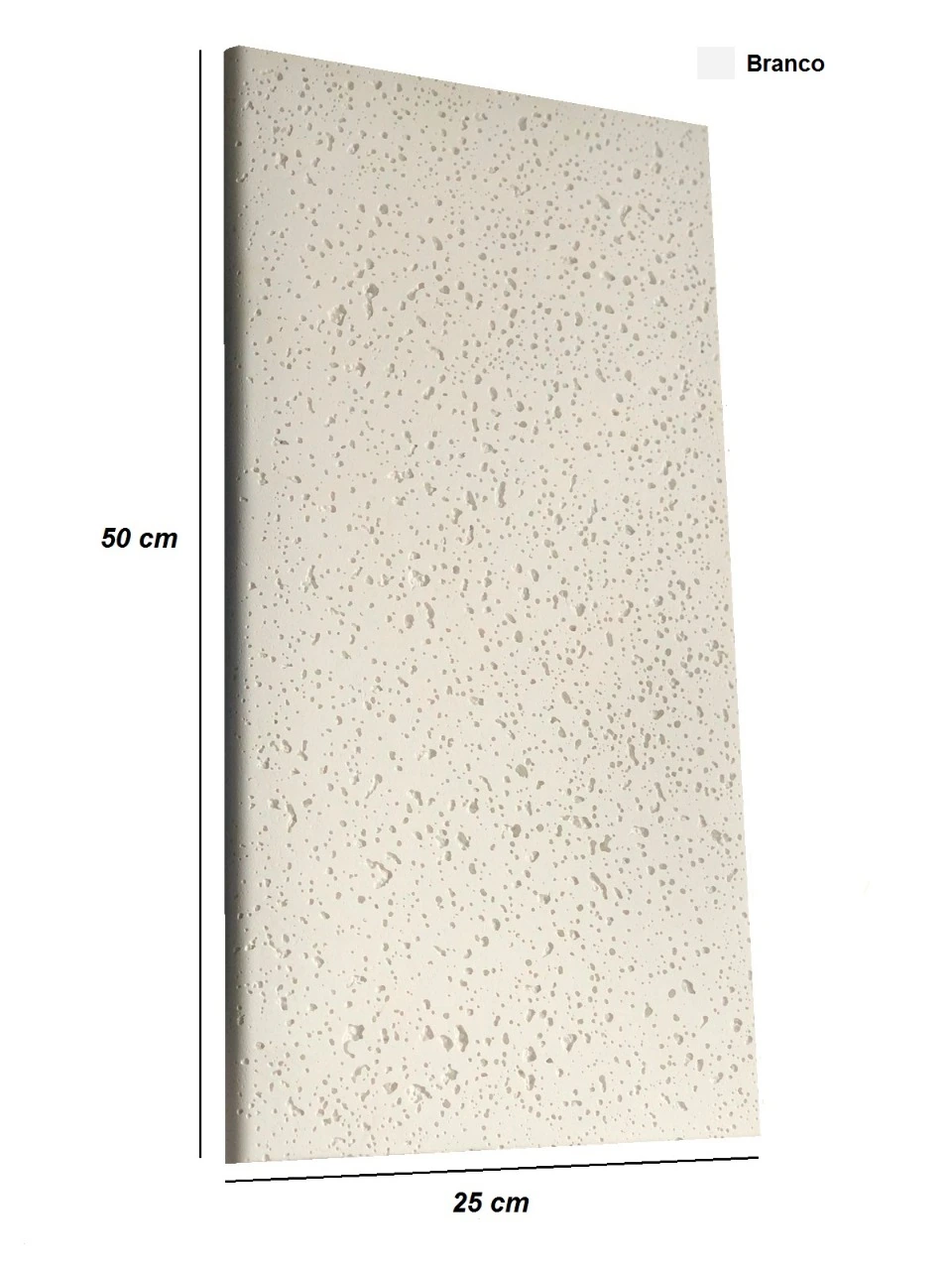 Borda Piscina Atérmica E Antiderrapante 50x25x1,5cm Branco - KIT C/8 unidades