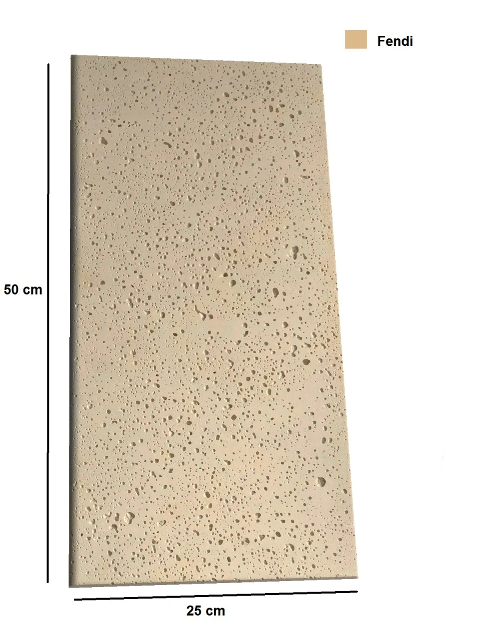 Borda Piscina Atérmica E Antiderrapante 50x25x1,5cm Fendi - KIT C/8 unidades