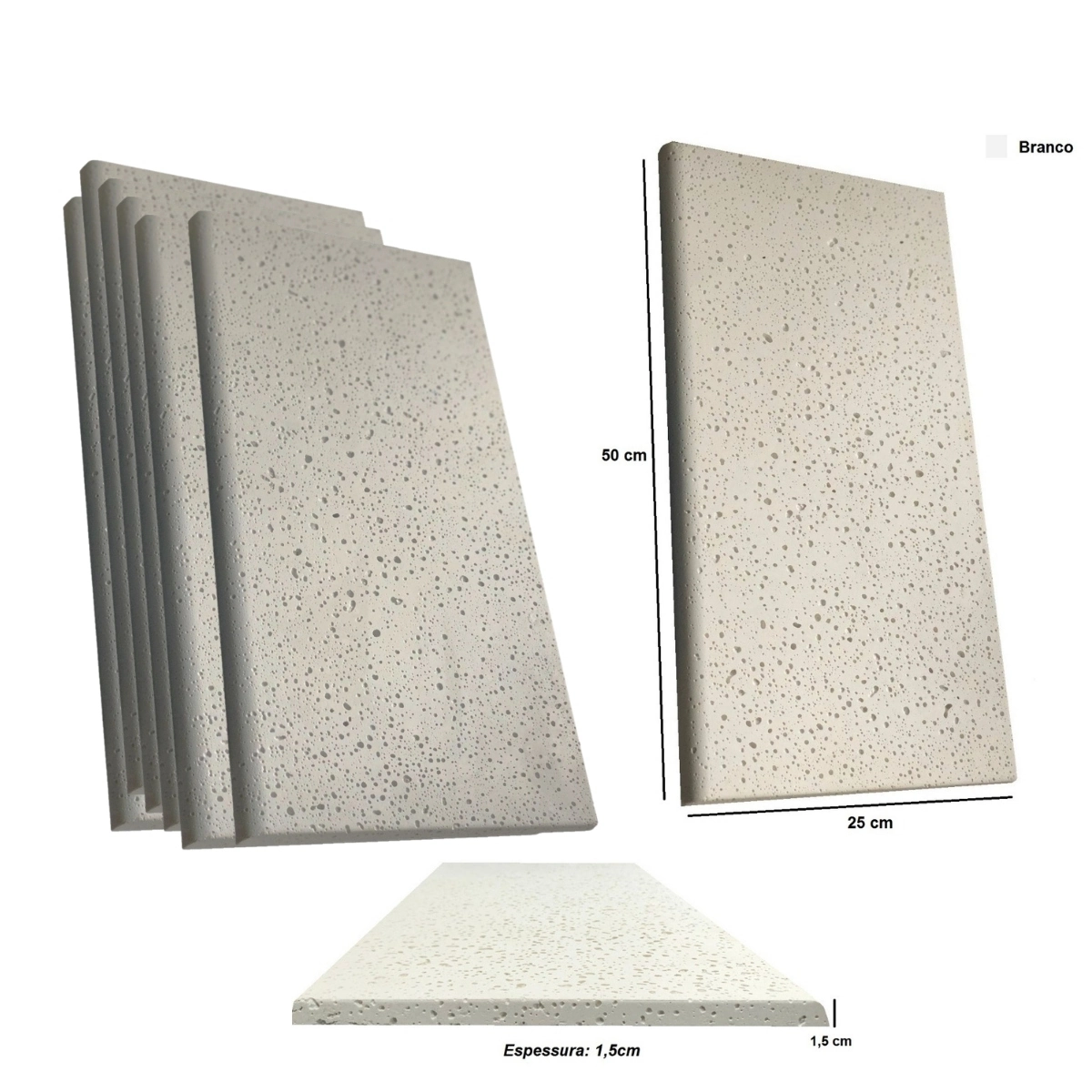 Borda Piscina Atérmica 50x25x1,5 Cm Salvattore Br Kit 60