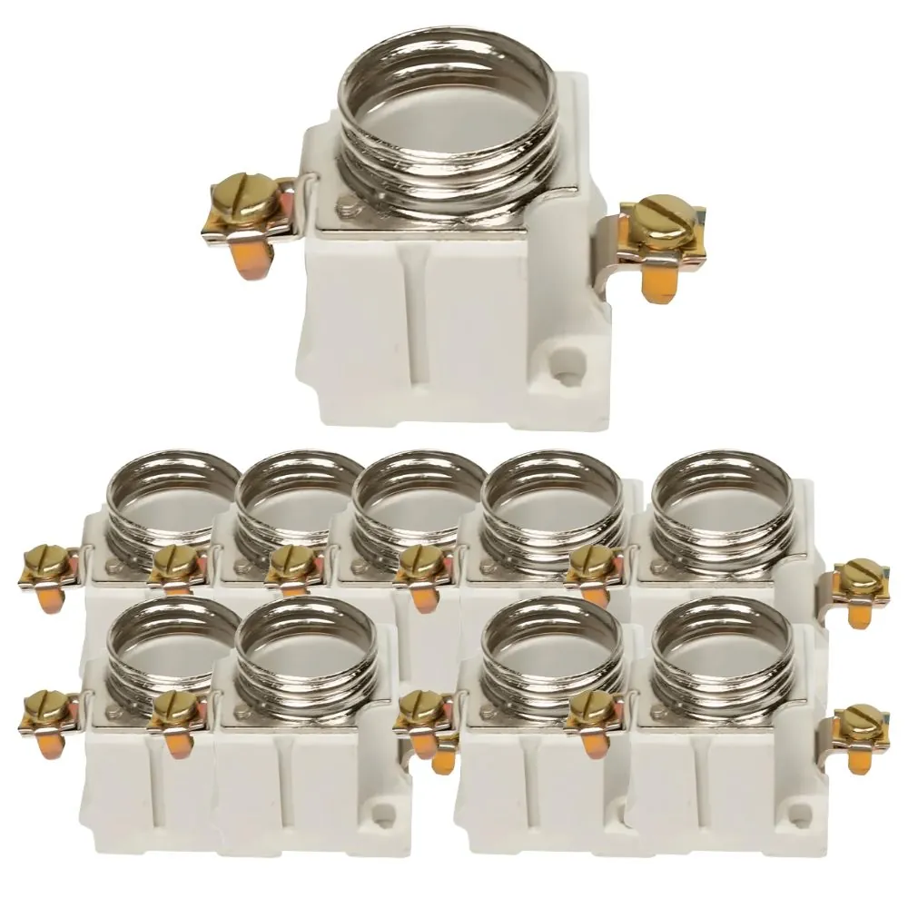Kit 10 Base Para Fusivel Diazed 25a 250v