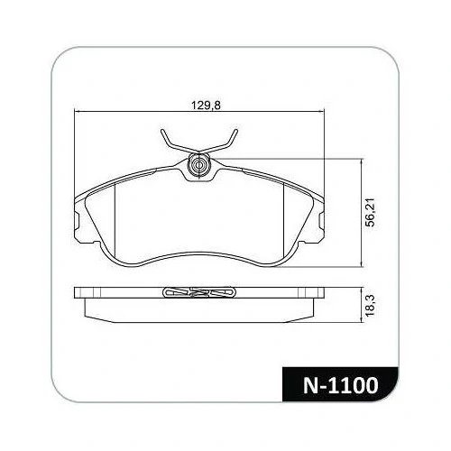 Pastilha de Freio Dianteira com Sensor - COBREQ N1100
