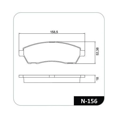 Pastilha de Freio Traseira FORD F250 - COBREQ N156