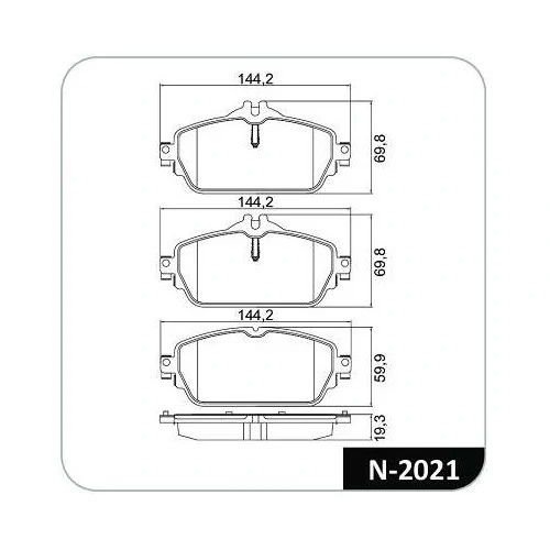 Pastilha de Freio Dianteira Sistema TRW - COBREQ N2021