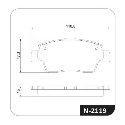 Pastilha de Freio Dianteira RENAULT KWID Disco Ventilado - COBREQ N2119
