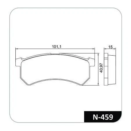 Pastilha de Freio Dianteira RENAULT KWID Disco Sólido - COBREQ N459