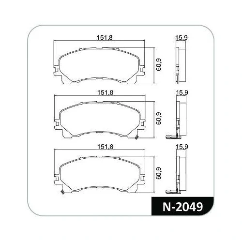 Pastilha de Freio Dianteira CHEVROLET - GM S10 - COBREQ N2049