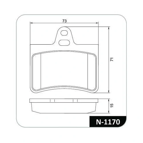 Pastilha de Freio Traseira CITROEN C5 - COBREQ N1170
