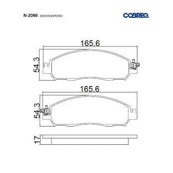 Past Freio Diant Nissan Frontier 2.3 17/