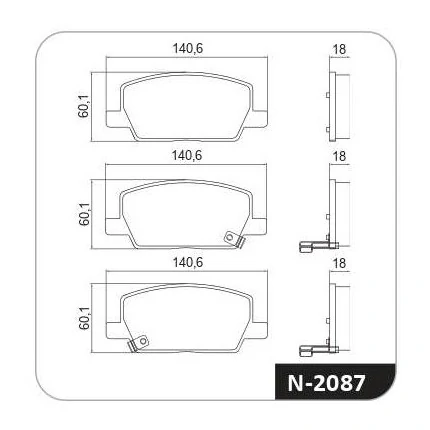 Pastilha de Freio Dianteira CHEVROLET - GM TRACKER - COBREQ N2087