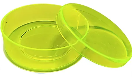 Latinha 5x1,5cm Acrilica C/10un Verde Pt