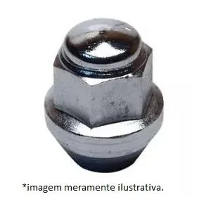 Porca de Roda Dianteiro/ Traseiro Cromada - CORCERAMA 118300