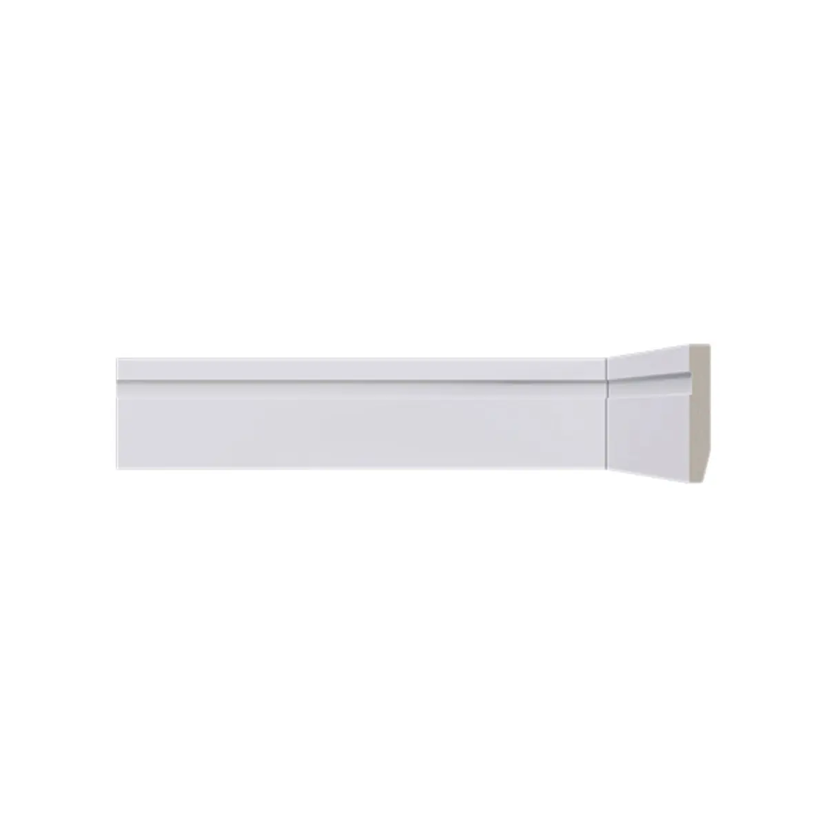 Rodapé De Poliestireno Lev52 Branco 05cm Santa Luzia
