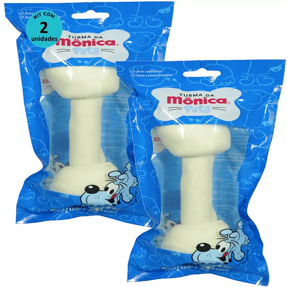Osso Nó 8-9 Turma da Mônica Pets Contém 1 unidade Kit Com 2