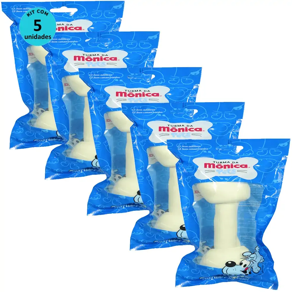 Osso Nó 8-9 Turma da Mônica Pets Contém 1 unidade Kit Com 5