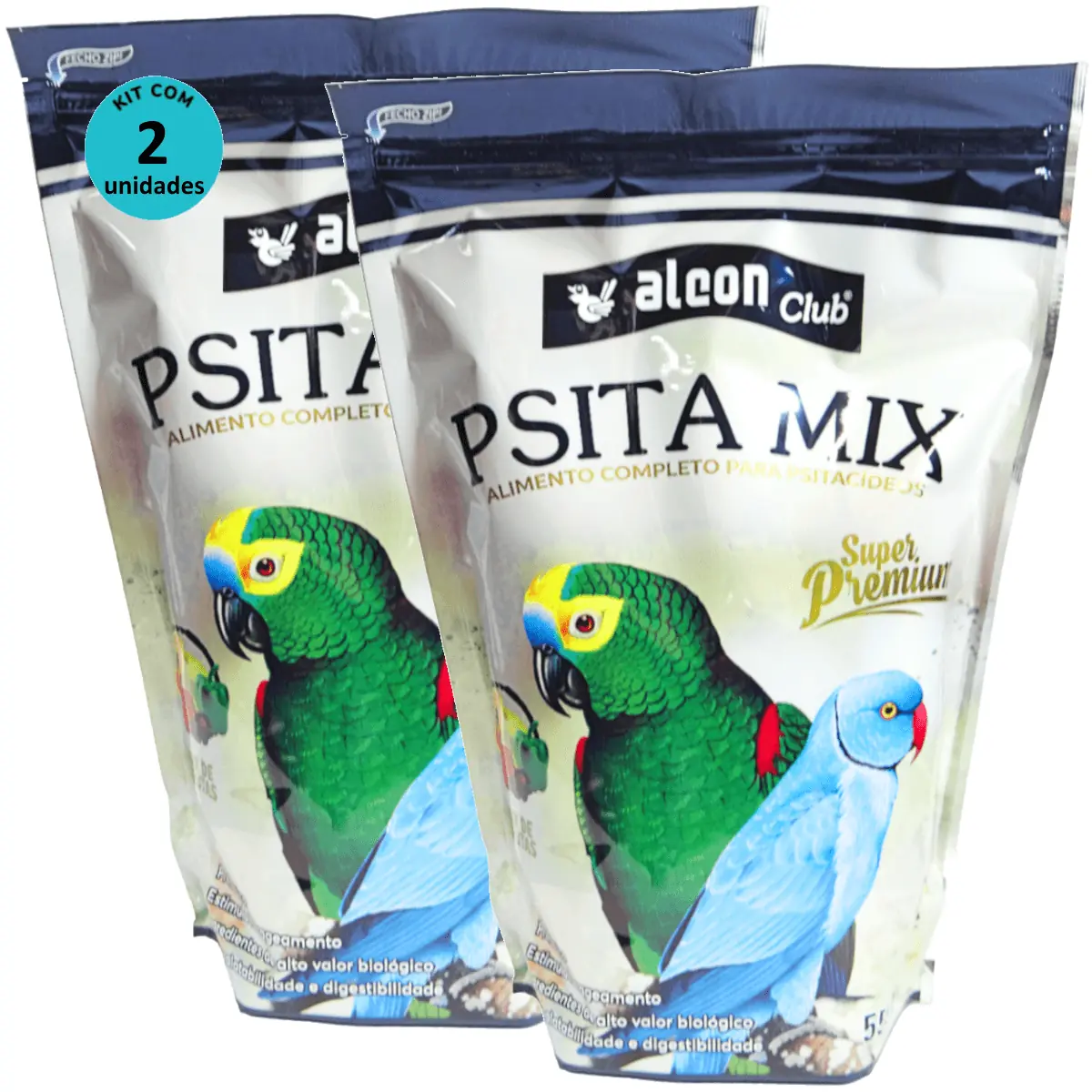 Alcon Club Psita Mix 550g Super Premium Para Psitacídeos Kit Com 2