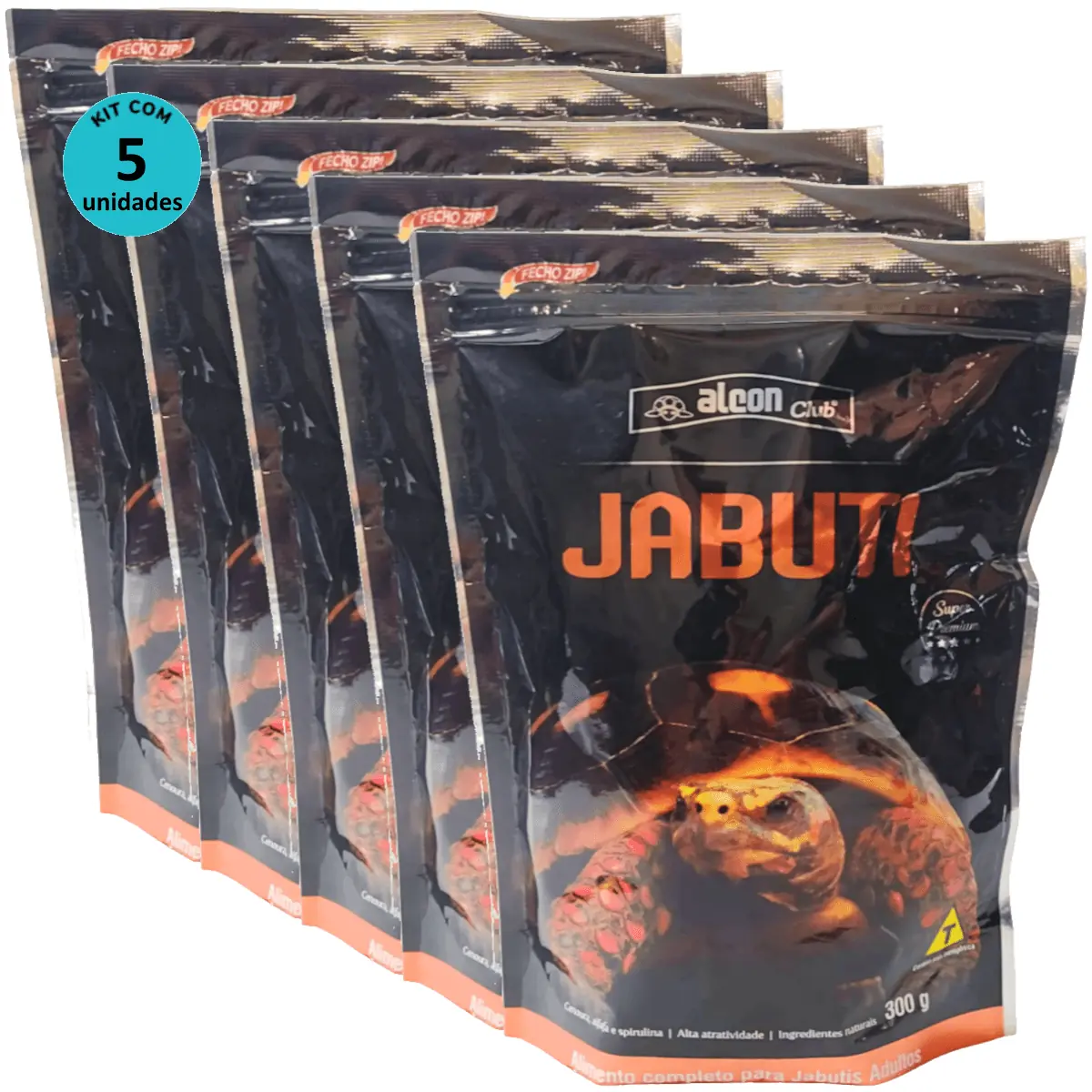 Alcon Club Jabuti Adulto 300g Super Premium Kit Com 5 unidades