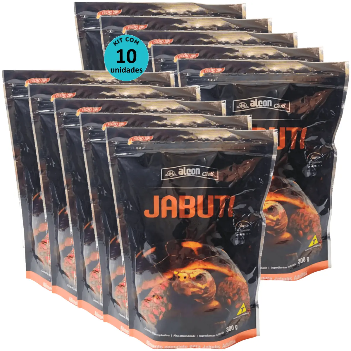 Alcon Club Jabuti Adulto 300g Super Premium Kit Com 10 unidades